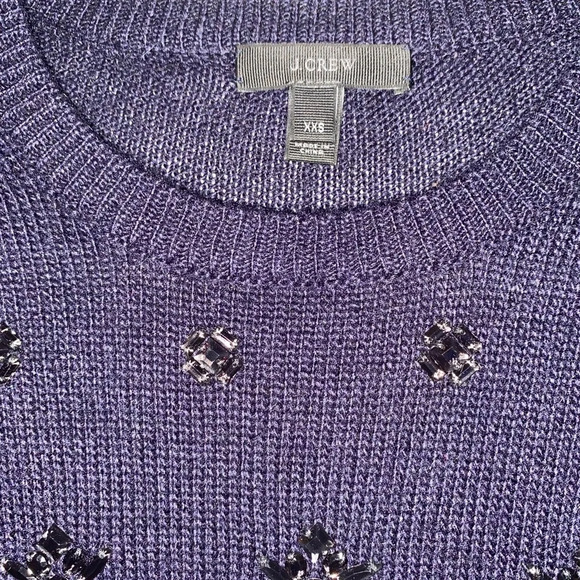 J. Crew Jeweled Cluster Sweater - Picture 3 of 8